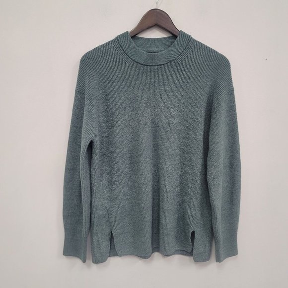 lululemon athletica Sweaters - Lululemon Womens Wool Sweater Size S 8 Green Crew Neck Pullover Long Sleeve